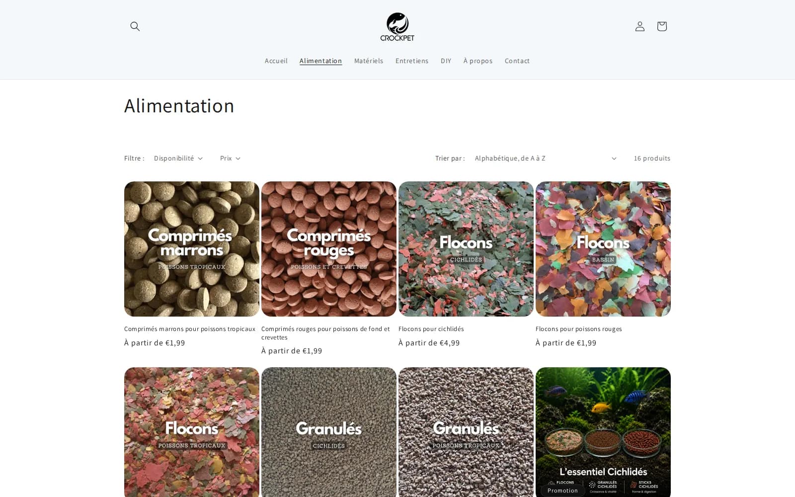 Boutique Crockpet, pages catégories visibles sur Google